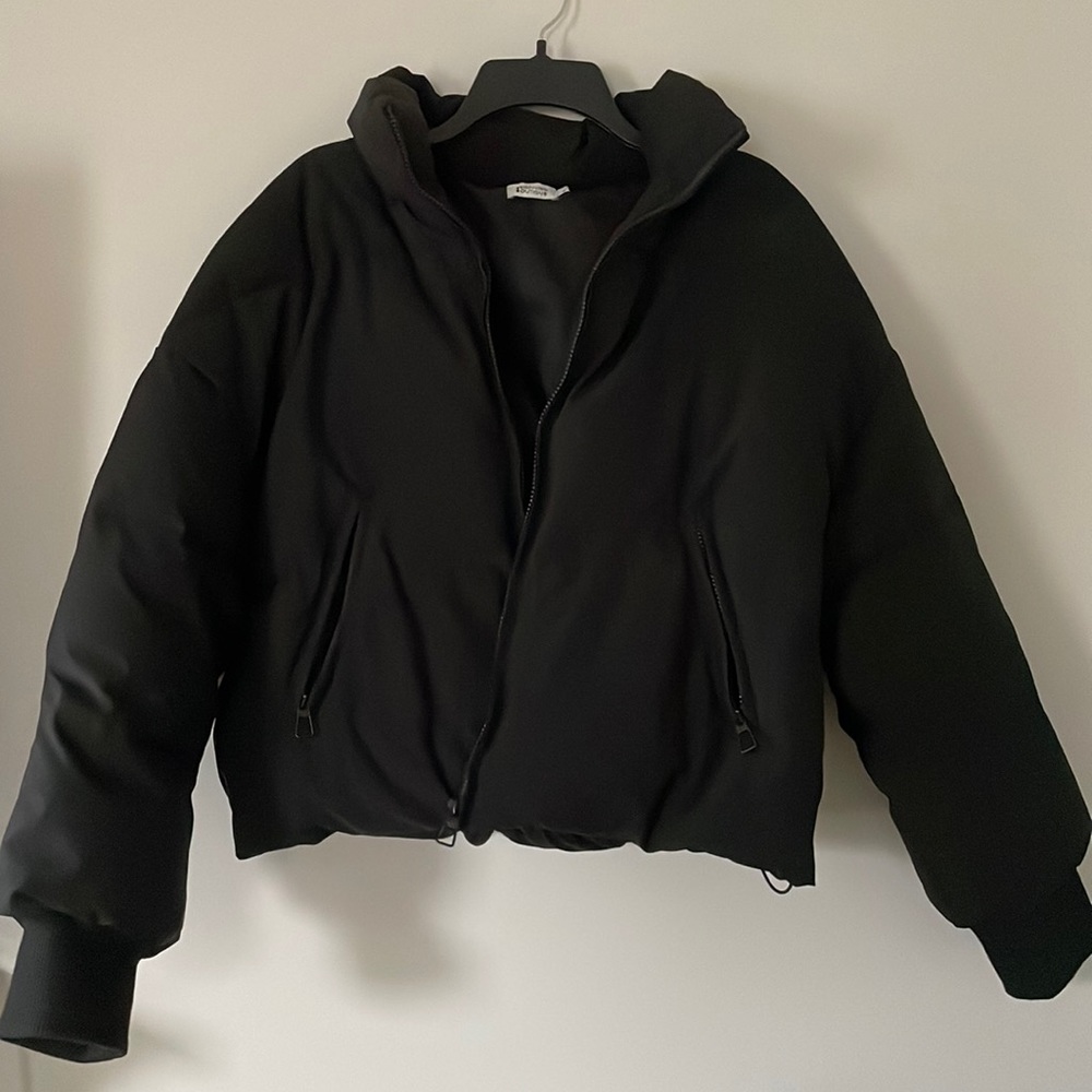 Black puffer jacket